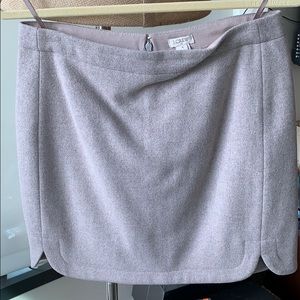 Grey wool mini skirt, J.Crew, size 4